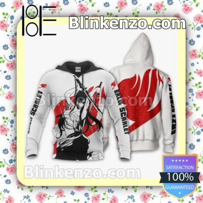 Fairy Tail Erza Scarlet Silhouette Anime Personalized T-shirt, Hoodie, Long Sleeve, Bomber Jacket b