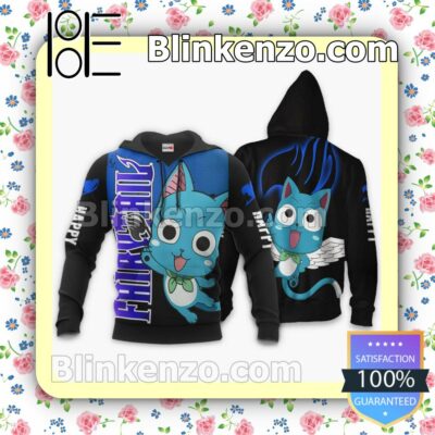 Fairy Tail Happy Fairy Tail Anime Merch Stores Personalized T-shirt, Hoodie, Long Sleeve, Bomber Jacket b