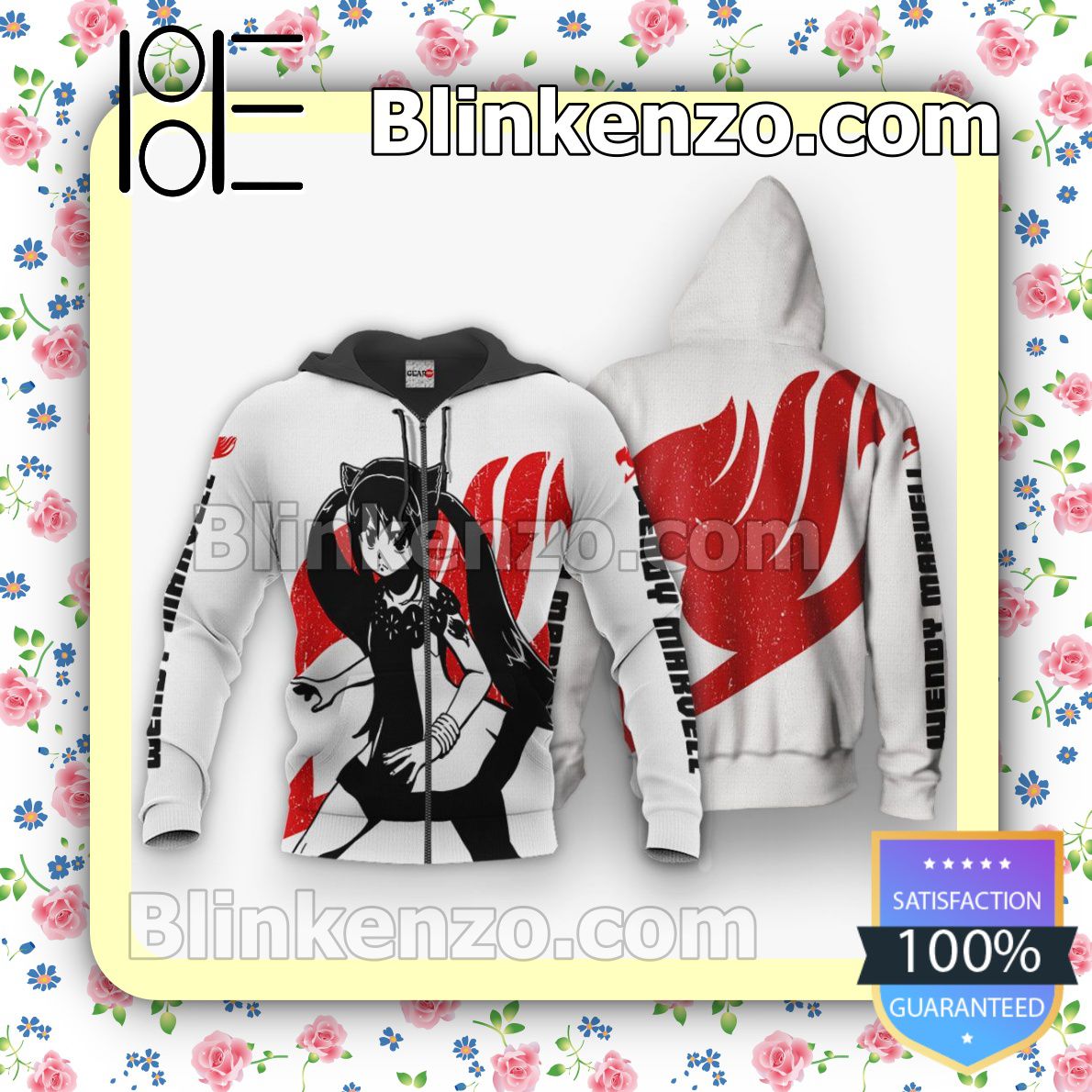 Fairy Tail Wendy Marvell Silhouette Anime Personalized T-shirt, Hoodie, Long Sleeve, Bomber Jacket