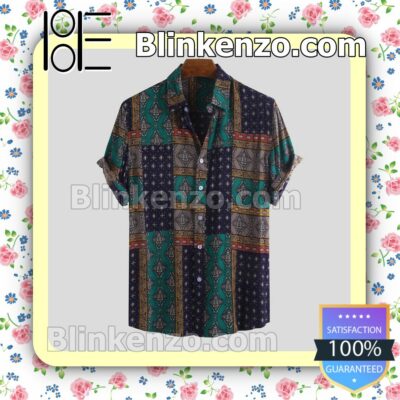 Fashion Colorful Ethnic Printed Summer Shirts