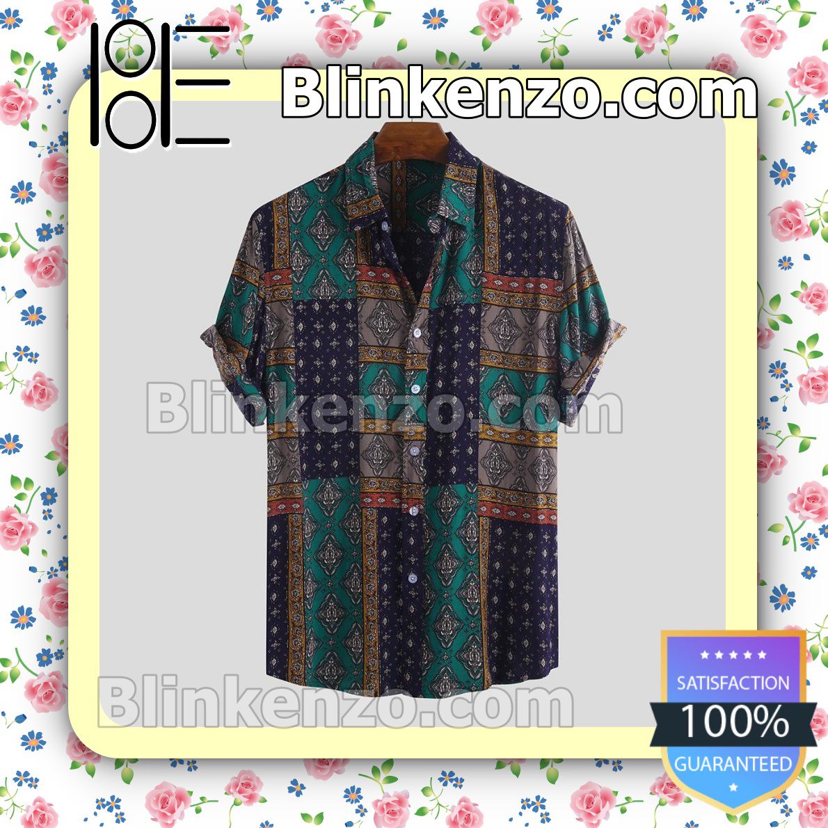 Fashion Colorful Ethnic Printed Summer Shirts