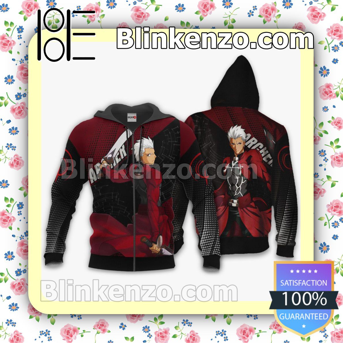 Fate Stay Night Archer Custom Anime Personalized T-shirt, Hoodie, Long Sleeve, Bomber Jacket