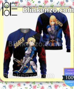Fate Stay Night Saber Custom Anime Personalized T-shirt, Hoodie, Long Sleeve, Bomber Jacket a