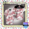 Fc Koln Red Tropical Floral White Summer Shirts