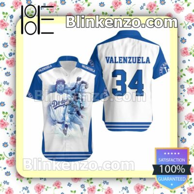 Fernando Valenzuela 34 La Dodgers Summer Shirt