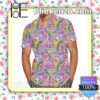 Figment Rainbow Disney Cartoon Graphics Summer Hawaiian Shirt, Mens Shorts