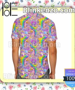 Figment Rainbow Disney Cartoon Graphics Summer Hawaiian Shirt, Mens Shorts a