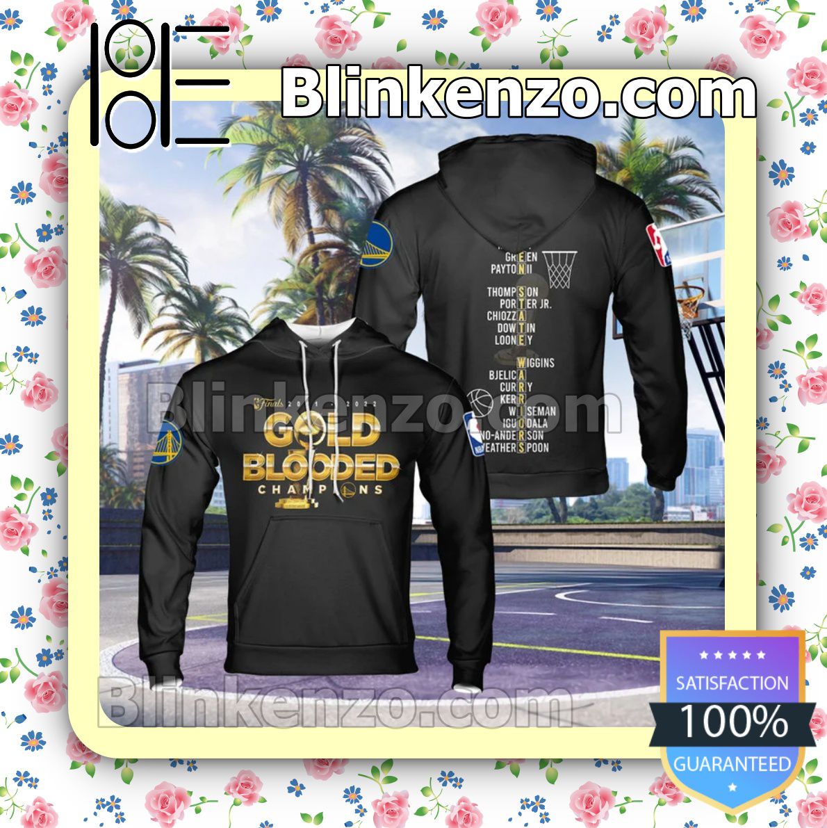 Present Finals 2021-2022 Gold Blooded Champions Hoodies, Long Sleeve Shirt