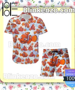 Finding Nemo Marlin Disney Cartoon Graphics Summer Hawaiian Shirt