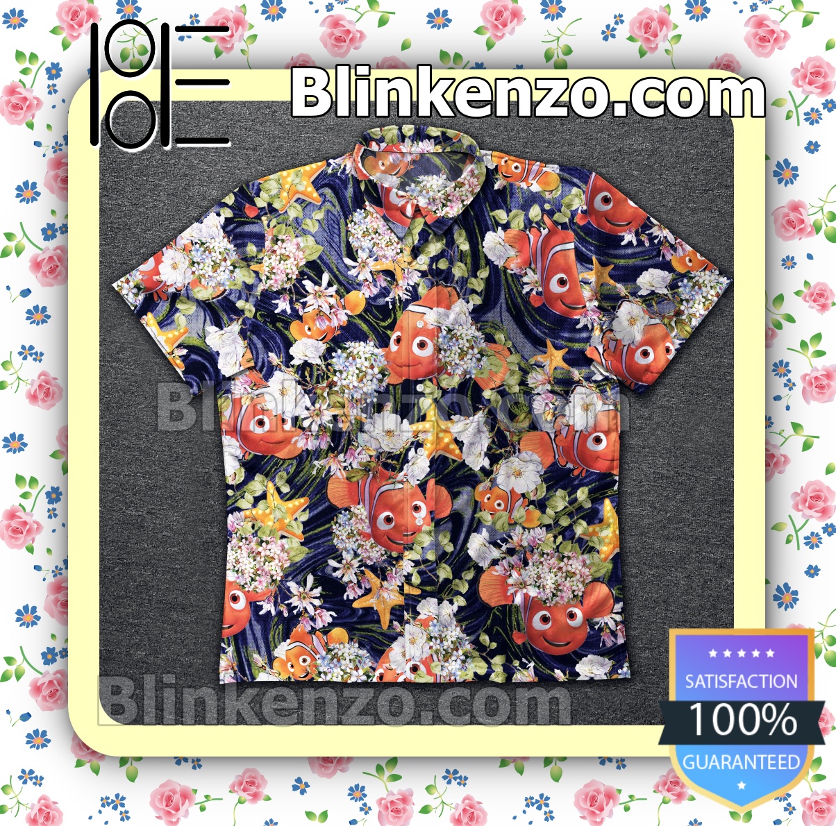 Only For Fan Finding Nemo With Flower Summer Shirts