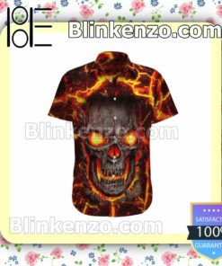 Fire Skull Skull Lovers Summer Shirts