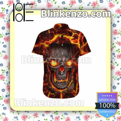 Fire Skull Skull Lovers Summer Shirts
