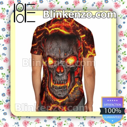 Fire Skull Skull Lovers Summer Shirts b