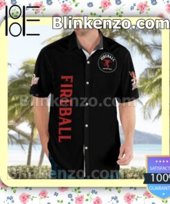 Fireball Black Summer Hawaiian Shirt b