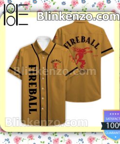 Fireball Yellow Summer Hawaiian Shirt a