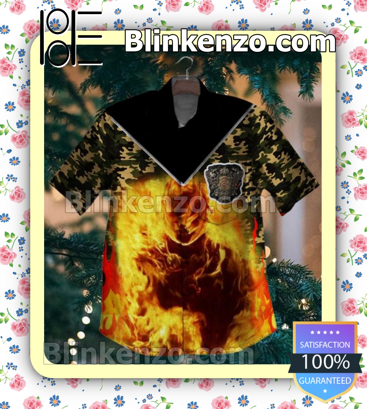 Buy In US Firefighter In Fire Camo Summer Shirts