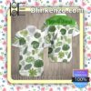 Five Finger Death Punch Green Tropical Leaves White Summer Shirts