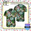 Flamingo And And Tropical Flowers Summer Shirts
