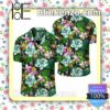 Flamingo And Tropical Flowers Summer Shirts