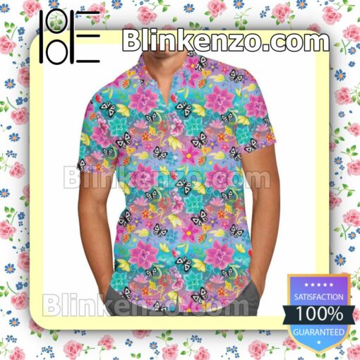 Floral Encanto's Mirabel Disney Cartoon Graphics Inspired Summer Hawaiian Shirt, Mens Shorts