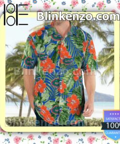 Florida Gators Logo Flowery  Summer Hawaiian Shirt, Mens Shorts a