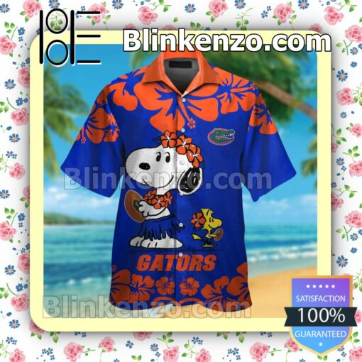 Florida Gators & Snoopy Mens Shirt, Swim Trunk