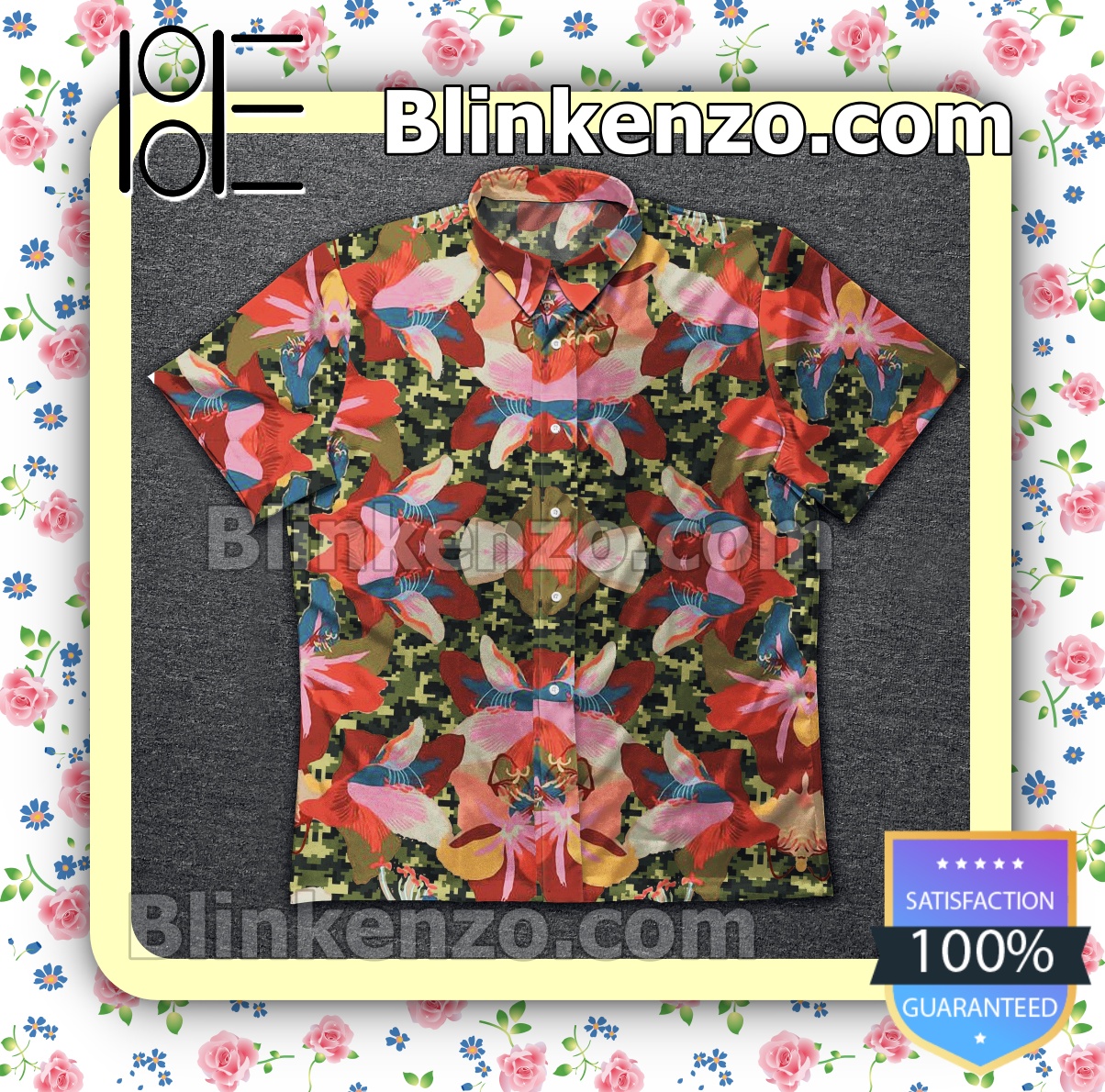 Best Shop Flower Pattern Camouflage Summer Shirts