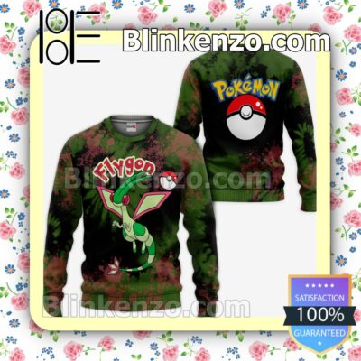 Flygon Pokemon Anime Tie Dye Style Personalized T-shirt, Hoodie, Long Sleeve, Bomber Jacket a