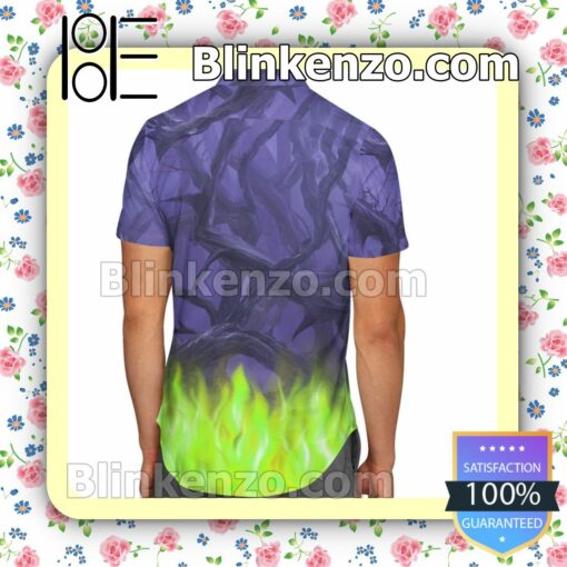 Forest Of Thorns And Flames Maleficent Inspired Disney Summer Hawaiian Shirt, Mens Shorts a