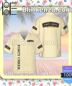 Forty Creek Light Yellow Summer Hawaiian Shirt