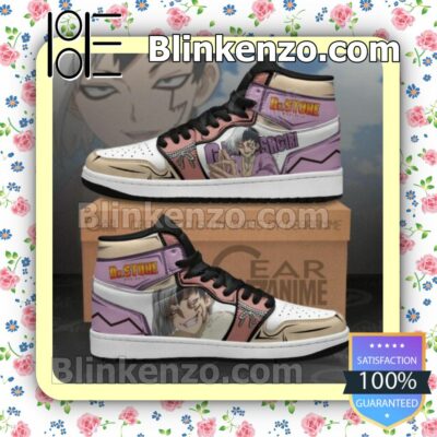 Gen Asagiri Dr. Stone Custom Anime Air Jordan 1 Mid Shoes