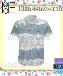 Genie Aladdin Disney Clouds Summer Hawaiian Shirt a