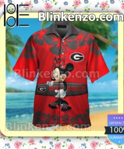 Georgia Bulldogs & Minnie Mouse Mens Shirt, Swim Trunk