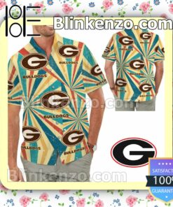 Georgia Bulldogs Retro Vintage Style Mens Shirt, Swim Trunk