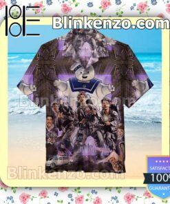 Ghostbuster Summer Hawaiian Shirt, Mens Shorts