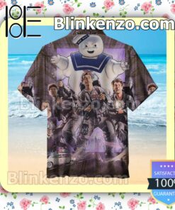 Ghostbuster Summer Hawaiian Shirt, Mens Shorts a
