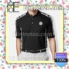 Gianni Versace Black White Pattern Embroidered Polo Shirts