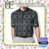 Gianni Versace Colorful Greek Key Stripes Embroidered Polo Shirts