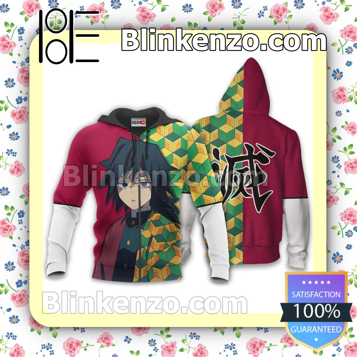 Giyuu Demon Slayer Anime Funny Style Personalized T-shirt, Hoodie, Long Sleeve, Bomber Jacket