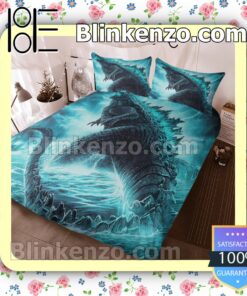 Godzilla Queen King Quilt Blanket Set c