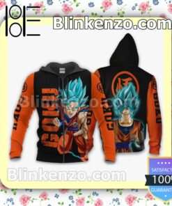 Goku Blue Custom Dragon Ball Anime Merch Personalized T-shirt, Hoodie, Long Sleeve, Bomber Jacket