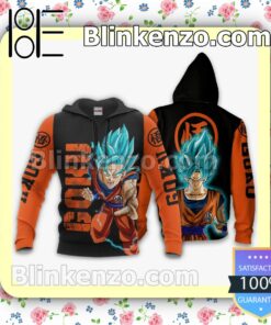 Goku Blue Custom Dragon Ball Anime Merch Personalized T-shirt, Hoodie, Long Sleeve, Bomber Jacket b