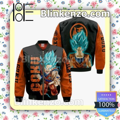 Goku Blue Custom Dragon Ball Anime Merch Personalized T-shirt, Hoodie, Long Sleeve, Bomber Jacket c