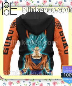 Goku Blue Custom Dragon Ball Anime Merch Personalized T-shirt, Hoodie, Long Sleeve, Bomber Jacket x