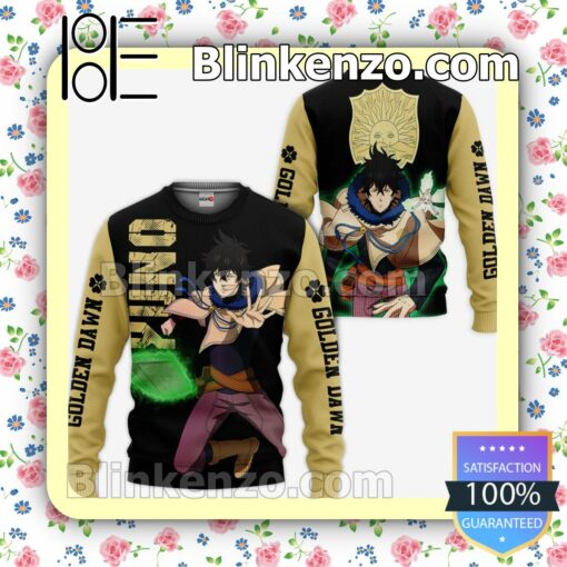 Golden Dawn Yuno Black Clover Anime Personalized T-shirt, Hoodie, Long Sleeve, Bomber Jacket a