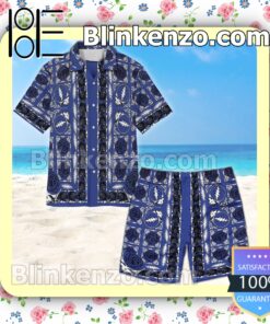 Grateful Dead And Rose Blue Summer Hawaiian Shirt c