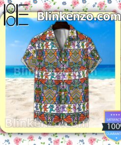 Grateful Dead Bears Colorful Unisex Summer Hawaiian Shirt