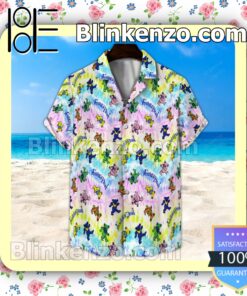 Grateful Dead Bears Seamless Pattern Summer Hawaiian Shirt