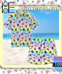 Grateful Dead Bears Seamless Pattern Summer Hawaiian Shirt c