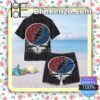 Grateful Dead Black Summer Hawaiian Shirt, Mens Shorts